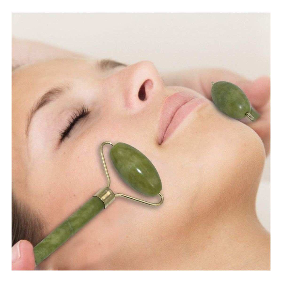 Rodillo de Jade Para Masaje Facial - Imagen 5