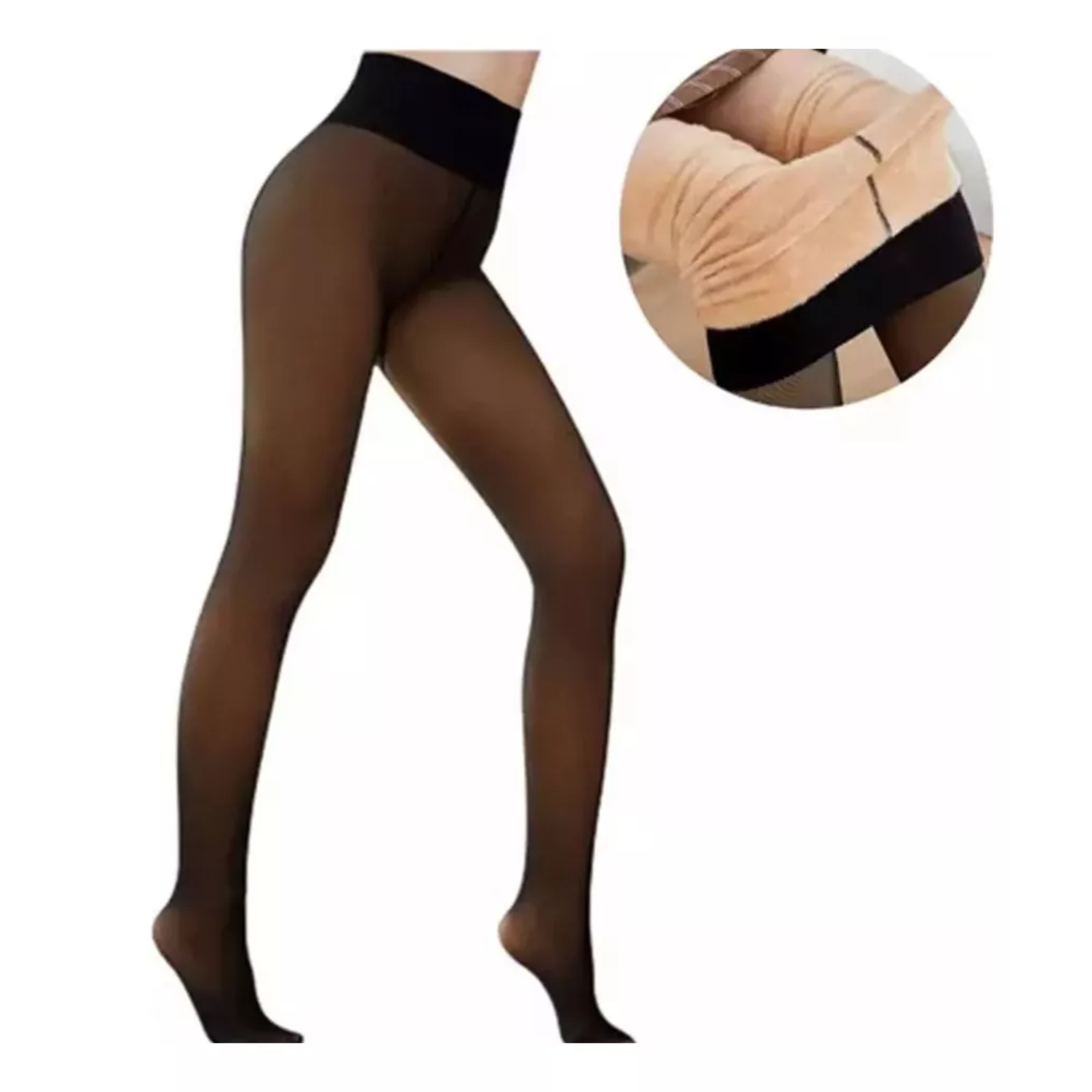 Panty Calza Efecto Piel Para Invierno - Imagen 2