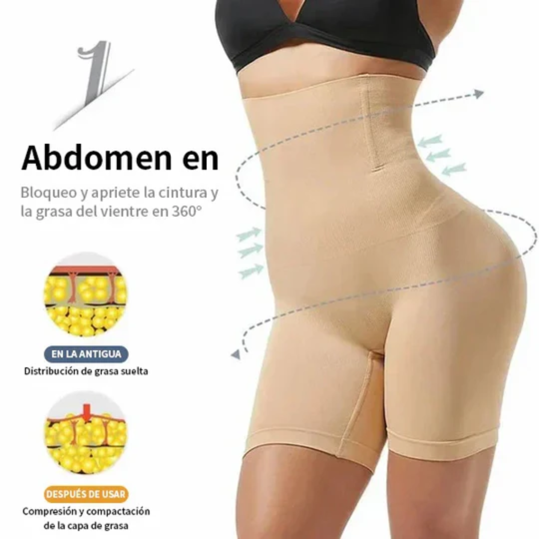 Faja Reductora Short Moldeadora Cintura - Imagen 6