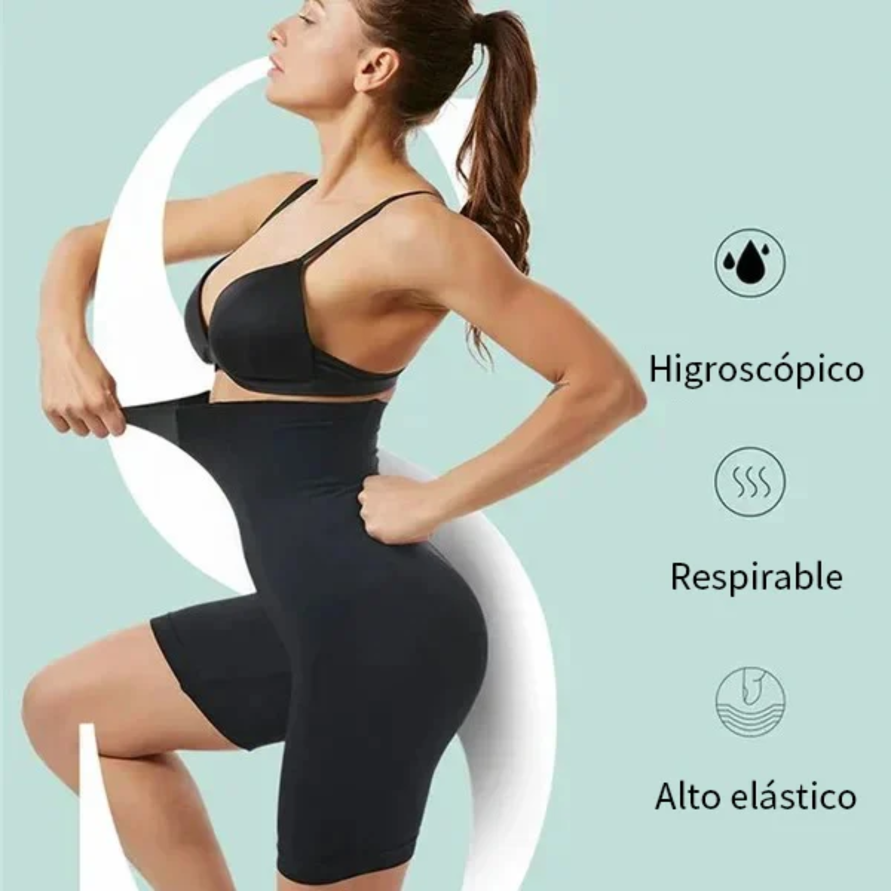 Faja Reductora Short Moldeadora Cintura - Imagen 3