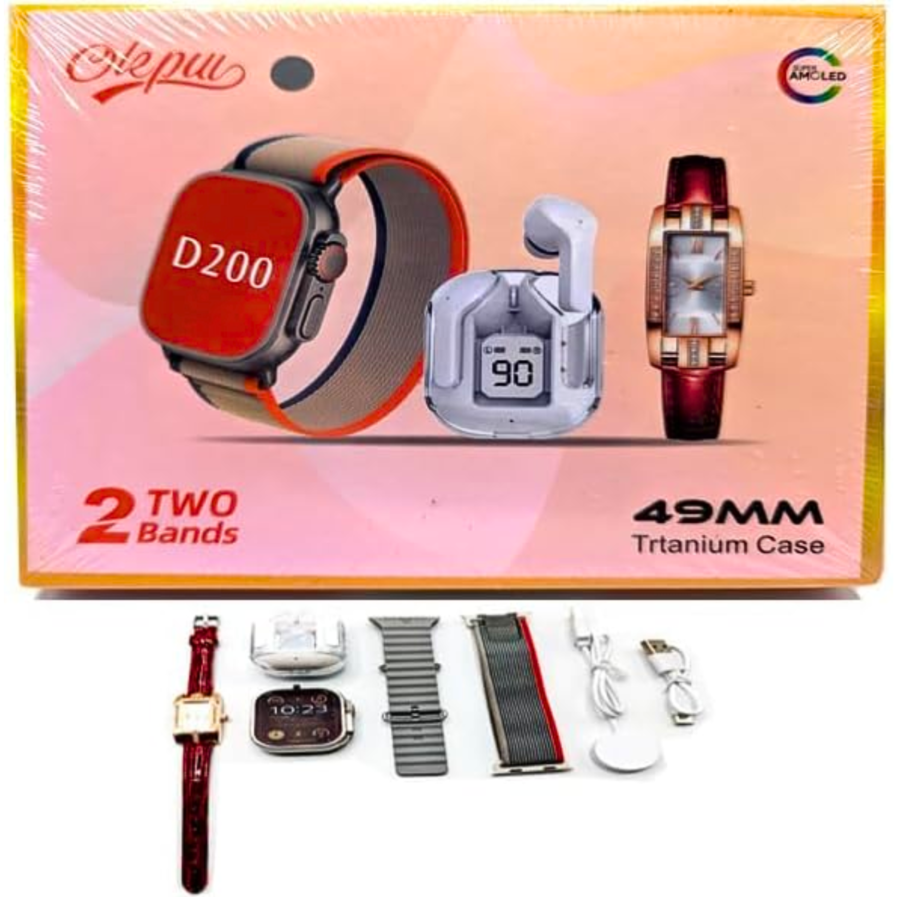 Kit SmartWatch+Reloj Analógico+Audífonos - Imagen 3