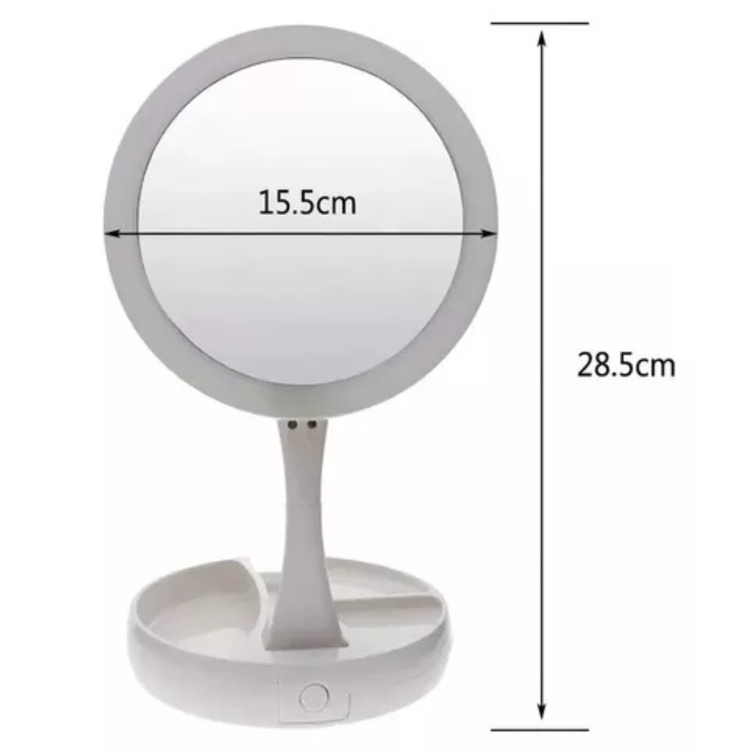 Espejo Doble + LED + Aumento x10 - Imagen 3