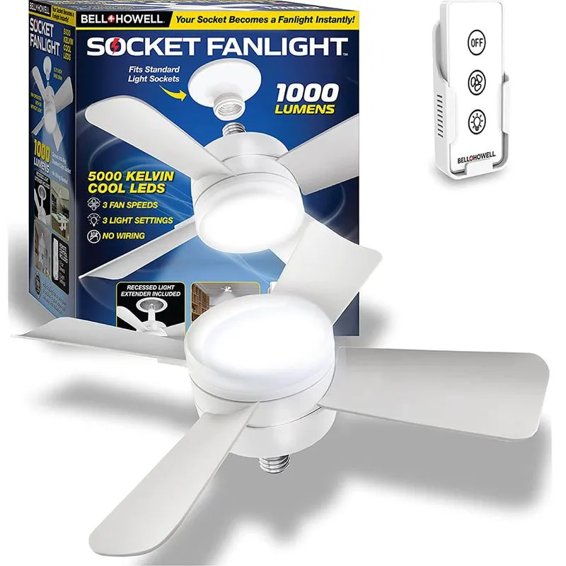 Socket Fanlight Ventilador con luz VN - Imagen 13