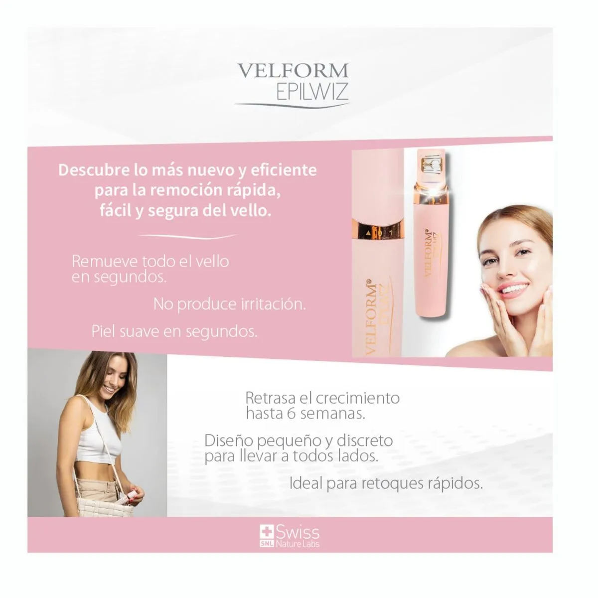 Epilwiz Depiladora Portátil Vello Facial - Imagen 12
