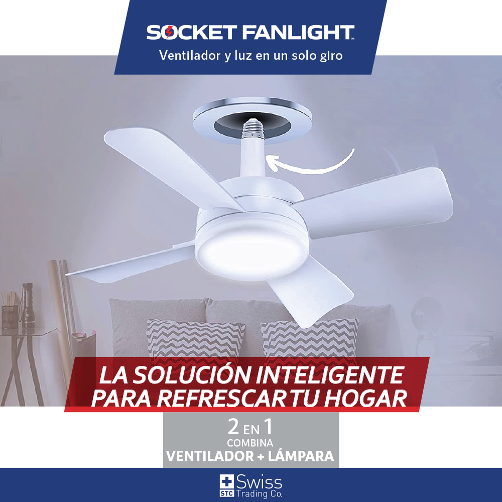 Socket Fanlight Ventilador con luz VN - Imagen 5