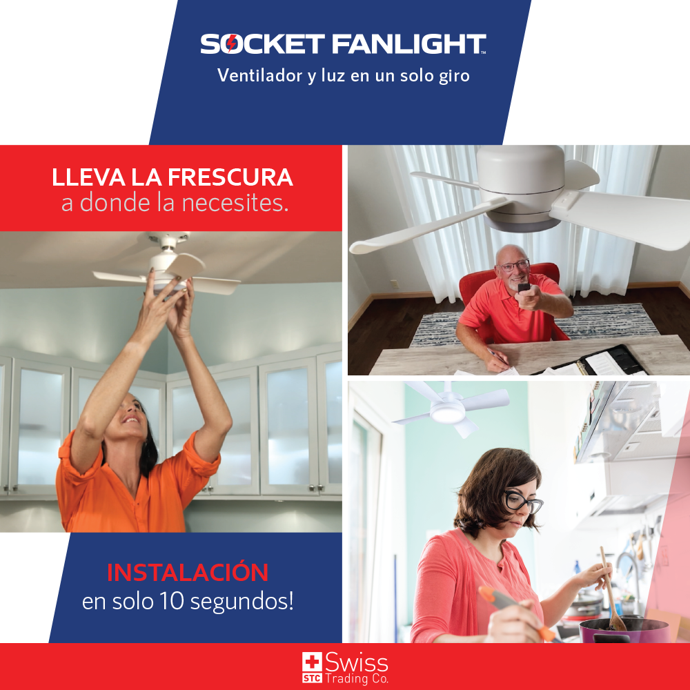 Socket Fanlight Ventilador con luz VN - Imagen 4