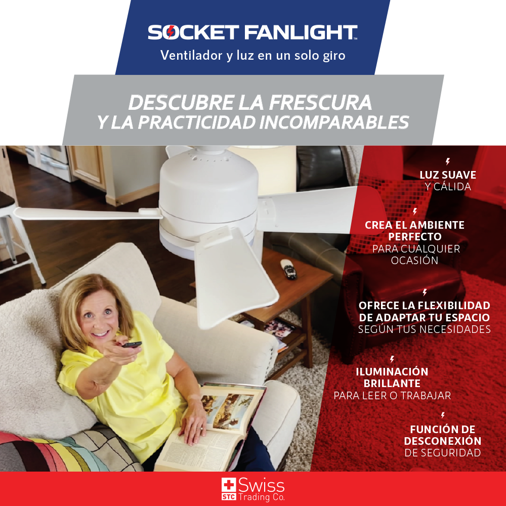 Socket Fanlight Ventilador con luz VN - Imagen 3