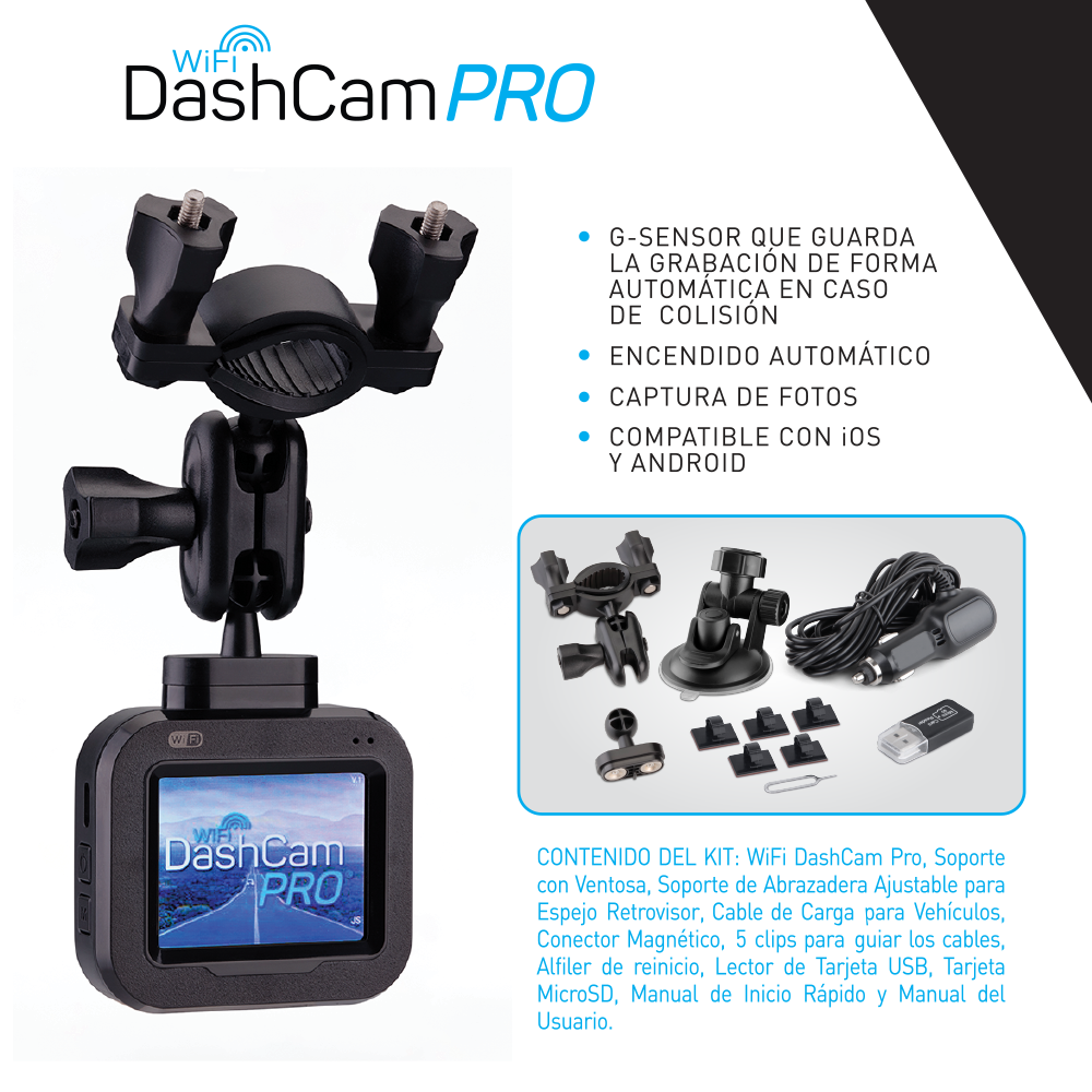 Wifi Dash Cam Pro Cámara para auto - Imagen 5