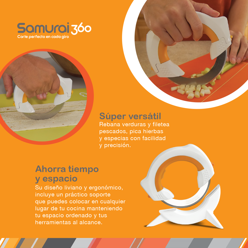 Samurai360 Cuchillo Circular Giratorio - Imagen 11