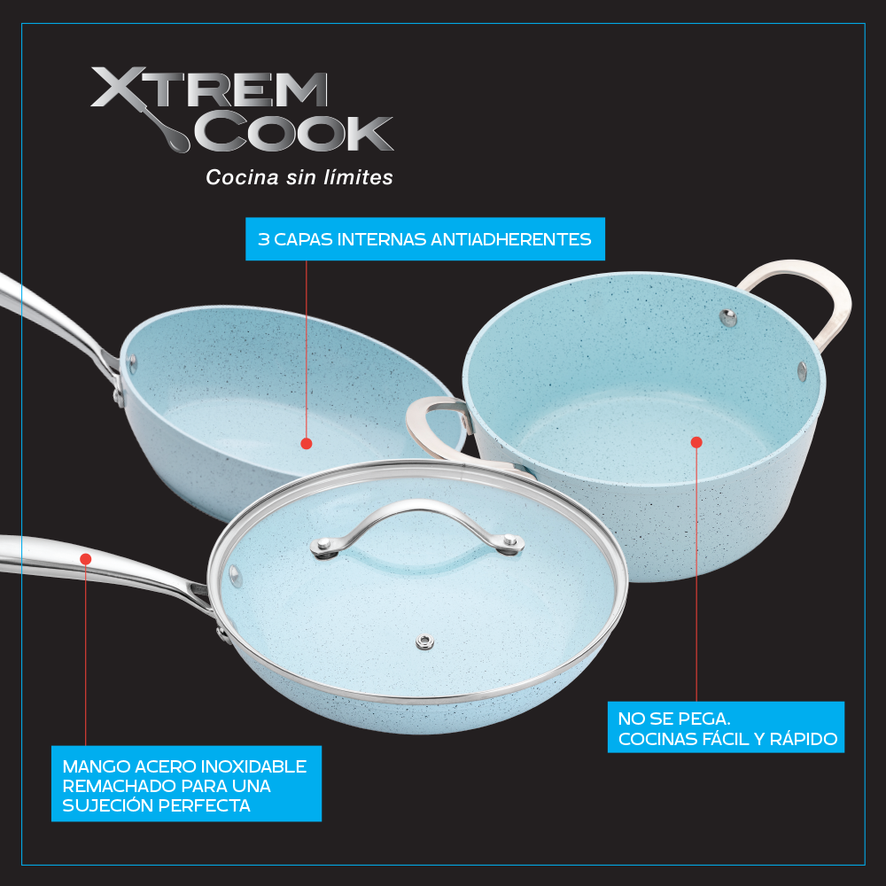 Xtrem Cook Set Sartenes 4 Piezas - Imagen 4