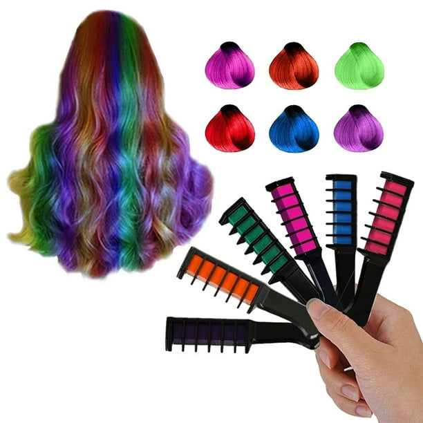 Set Cepillo Tizas Cabello Arcoíris - Imagen 4
