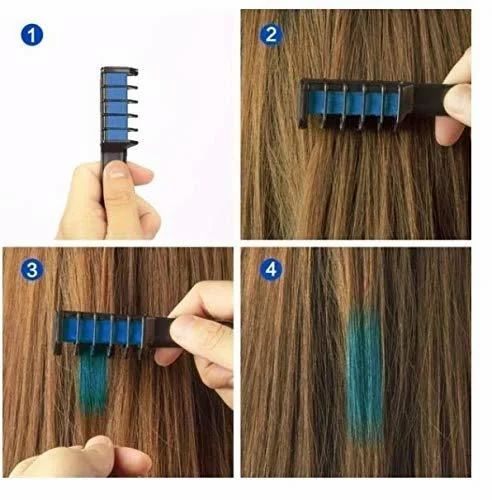 Set Cepillo Tizas Cabello Arcoíris - Imagen 6