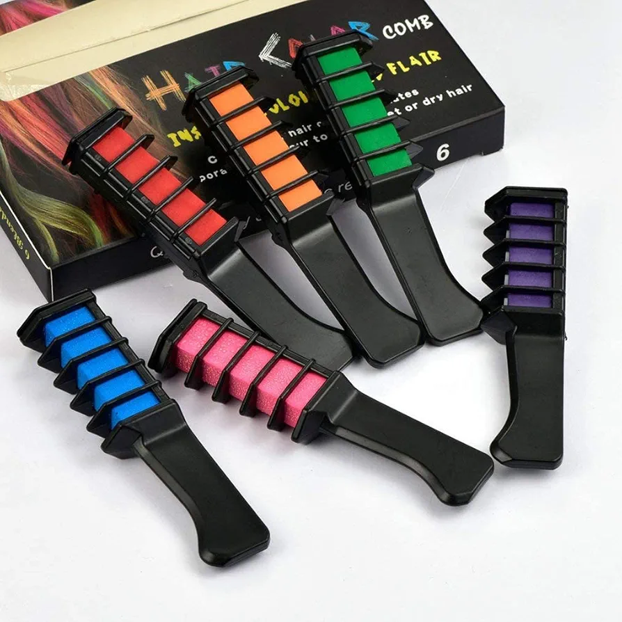 Set Cepillo Tizas Cabello Arcoíris - Imagen 5