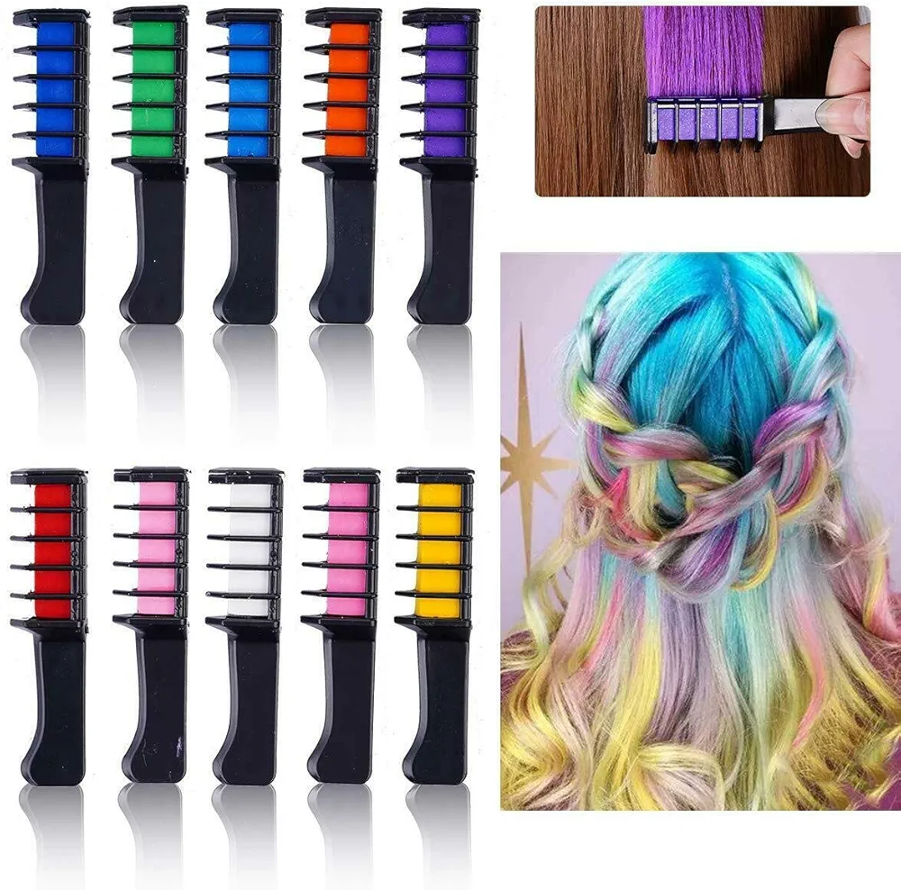 Set Cepillo Tizas Cabello Arcoíris - Imagen 3