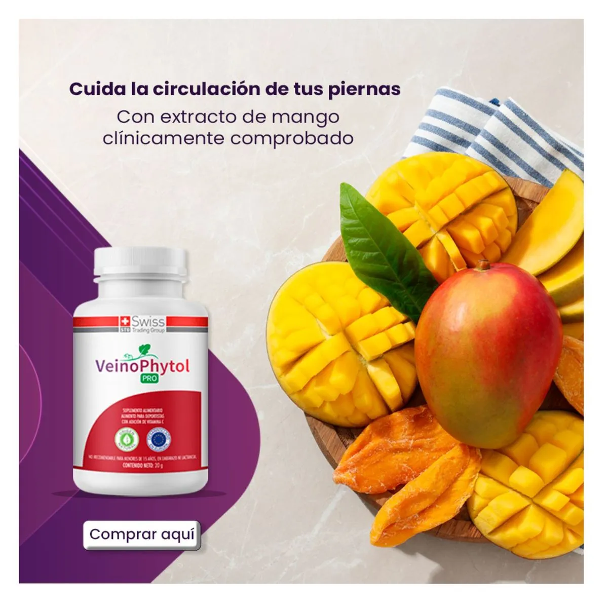Veinophytol Pro Suplemento para Várices - Imagen 2