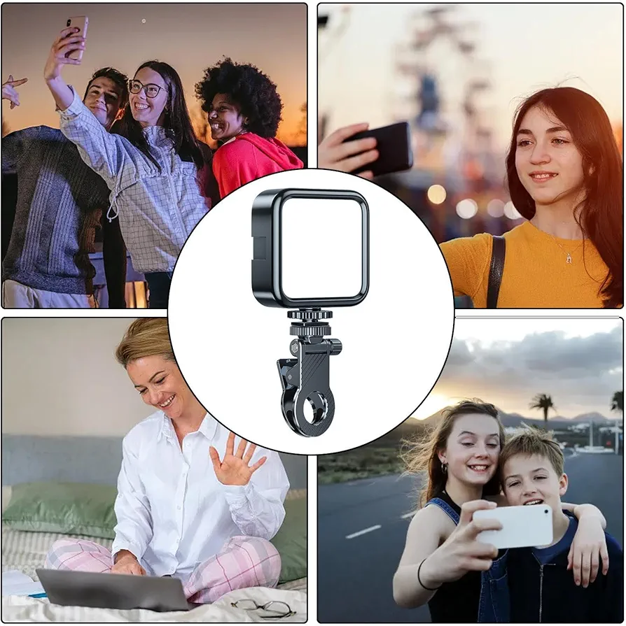 Luz Selfie Portátil Brillo Ajustable LED - Imagen 7