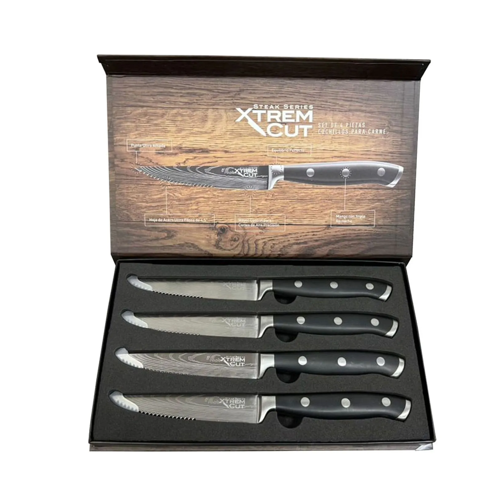 Xtrem Cut Steak Series Set Cuchillos x 4