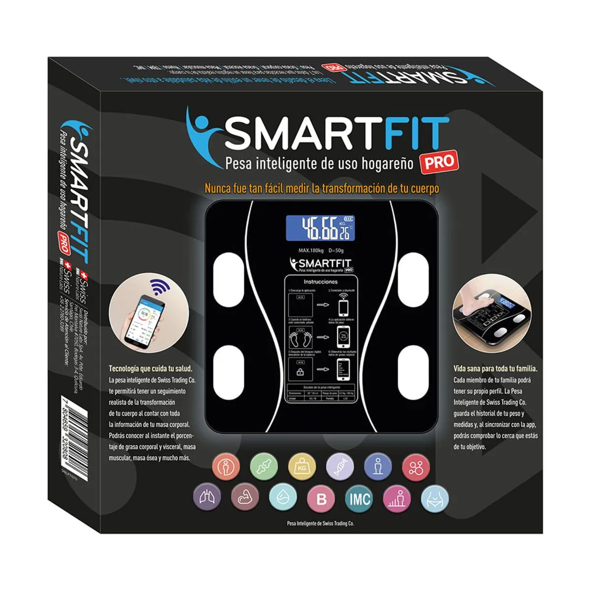 Smart Fit Pro Pesa Inteligente con app - Imagen 3